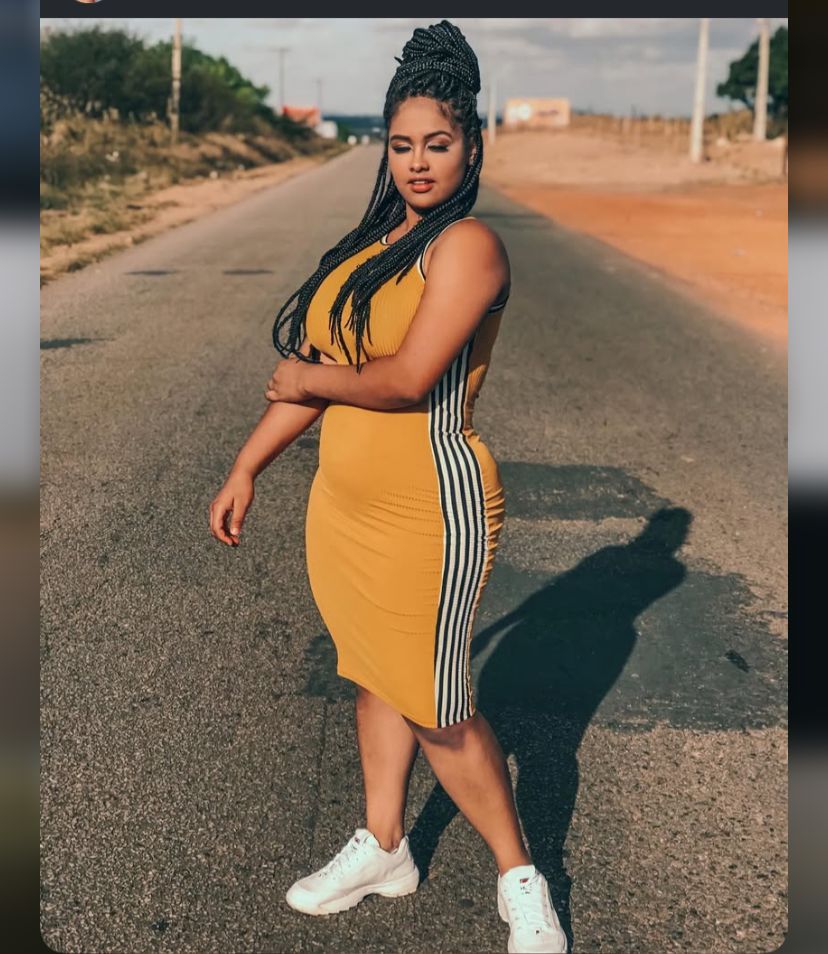 Kamilly no começo da própria jornada de treino