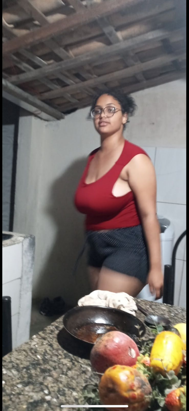 Kamilly no começo da própria jornada de treino