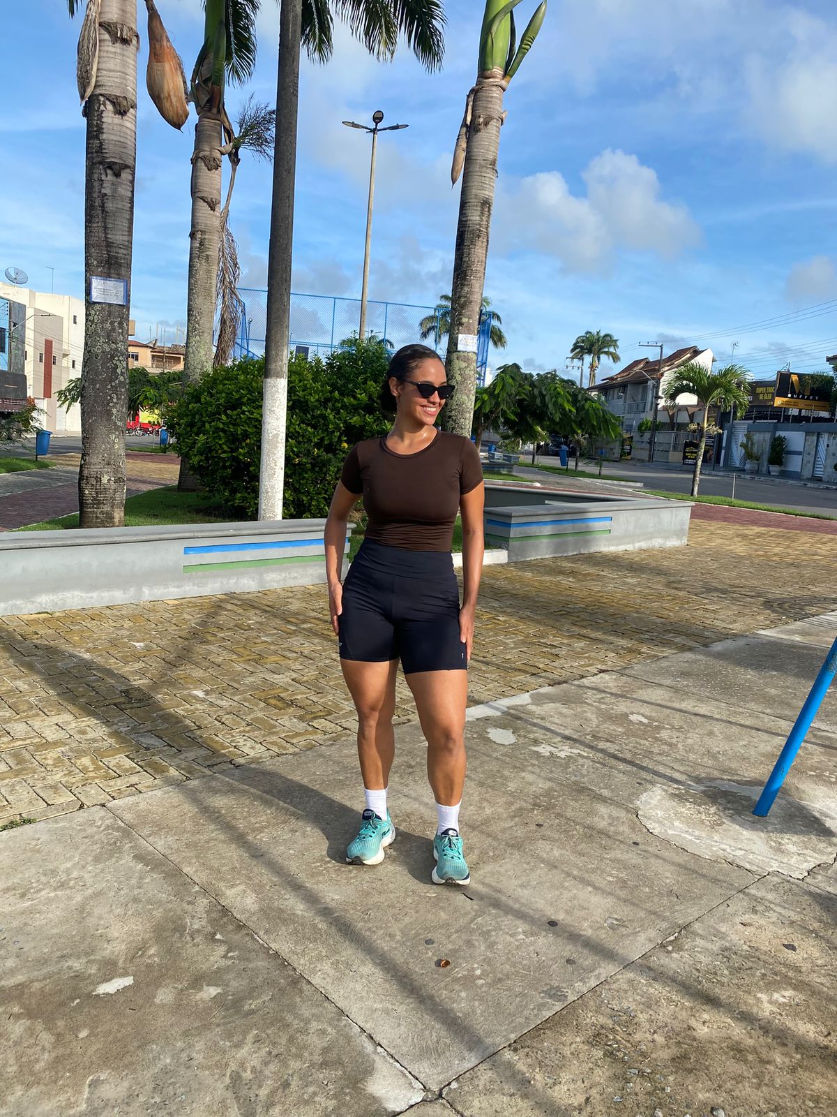 Kamilly após a transformação que viveu treinando